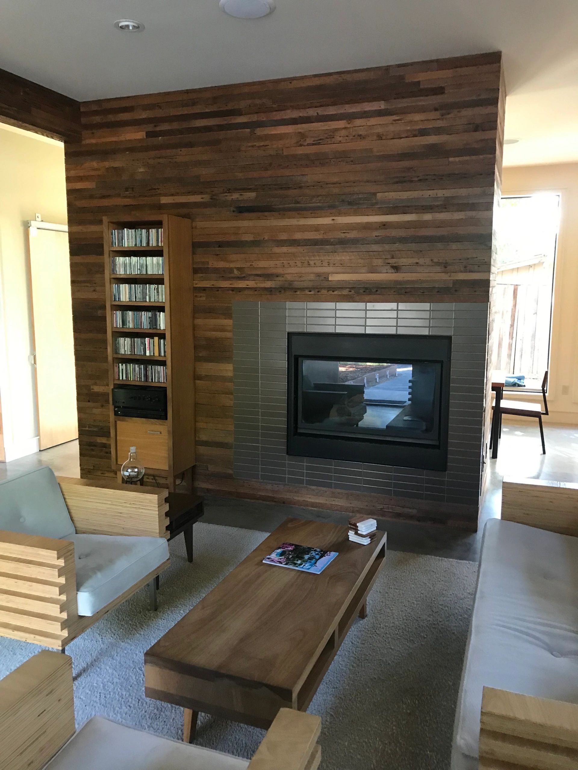 Living room fireplace remodel North Bay CA